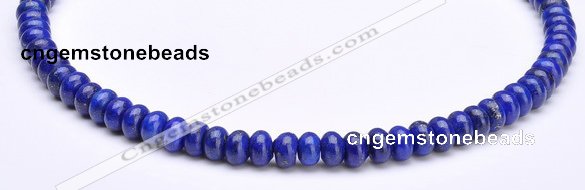 CLA50 5*8mm roundel deep blue dyed lapis lazuli beads Wholesale