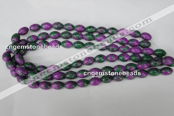 CLA503 15.5 inches 10*14mm rice synthetic lapis lazuli beads