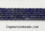 CLA540 15.5 inches 8*12mm faceted rice dyed lapis lazuli beads