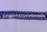 CLA60 15.5 inches 4mm round matte lapis lazuli beads