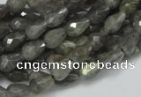 CLB08 16 inches 6*8mm faceted teardrop labradorite beads wholesale