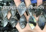 CLB1004 15.5 inches 18*35mm - 25*45mm marquise labradorite beads
