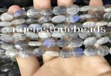 CLB1041 15.5 inches 8*12mm faceted oval labradorite beads wholesale