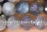 CLB1073 15.5 inches 8mm faceted round labradorite beads