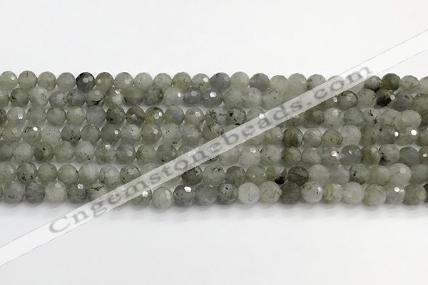 CLB1075 15.5 inches 6mm faceted round labradorite beads