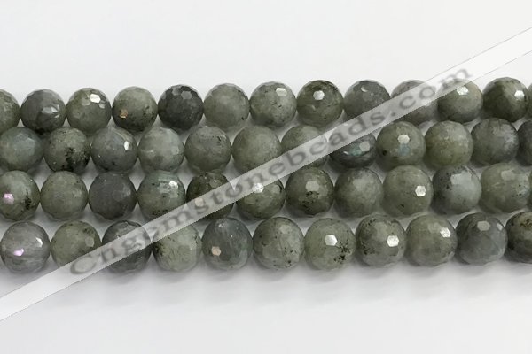 CLB1078 15.5 inches 12mm faceted round labradorite beads