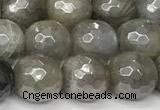 CLB1126 15 inches 8mm faceted round AB-color labradorite beads