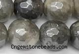 CLB1128 15 inches 12mm faceted round AB-color labradorite beads