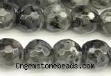 CLB1130 15 inches 6mm faceted round black labradorite beads