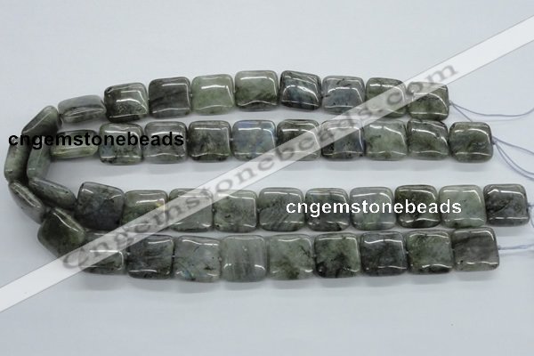 CLB117 15.5 inches 18*18mm square labradorite gemstone beads wholesale