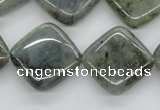 CLB120 15.5 inches 20*20mm diamond labradorite gemstone beads wholesale