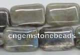 CLB124 15.5 inches 18*25mm rectangle labradorite gemstone beads wholesale