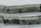 CLB125 15.5 inches 12*20mm flat column labradorite gemstone beads