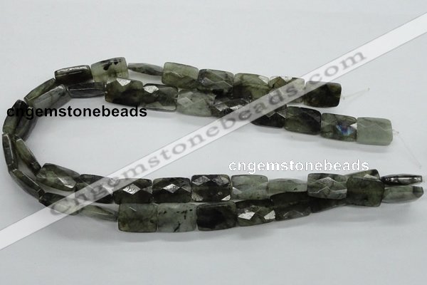 CLB126 15.5 inches 13*18mm faceted rectangle labradorite gemstone beads