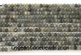 CLB1280 15.5 inches 3*4mm faceted rondelle labradorite beads