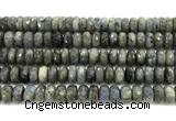 CLB1284 15.5 inches 6*12mm faceted rondelle labradorite beads