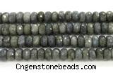 CLB1285 15.5 inches 8*14mm faceted rondelle labradorite beads