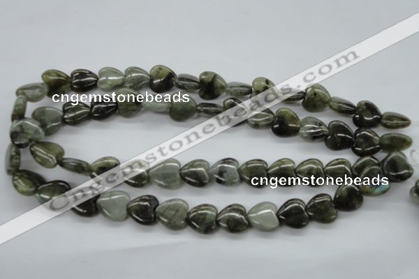 CLB130 15.5 inches 14*14mm heart labradorite gemstone beads wholesale