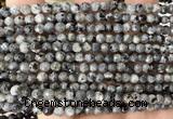 CLB1300 15 inches 4mm faceted round black labradorite beads wholesale