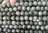 CLB1309 15 inches 8mm faceted round labradorite beads wholesale