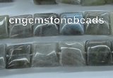 CLB132 15.5 inches 12*12mm square labradorite gemstone beads