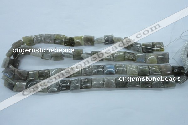 CLB132 15.5 inches 12*12mm square labradorite gemstone beads