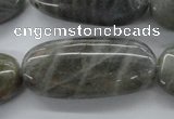 CLB136 15.5 inches 20*40mm oval labradorite gemstone beads