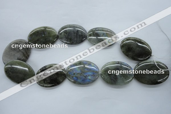 CLB137 15.5 inches 30*40mm oval labradorite gemstone beads