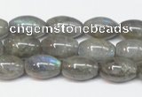 CLB150 15.5 inches 8*12mm rice labradorite gemstone beads