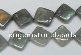 CLB153 15.5 inches 10*10mm diamond labradorite gemstone beads