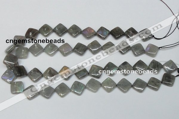 CLB153 15.5 inches 10*10mm diamond labradorite gemstone beads