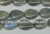 CLB158 15.5 inches 12*16mm flat teardrop labradorite gemstone beads