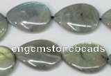 CLB159 15.5 inches 15*20mm flat teardrop labradorite gemstone beads