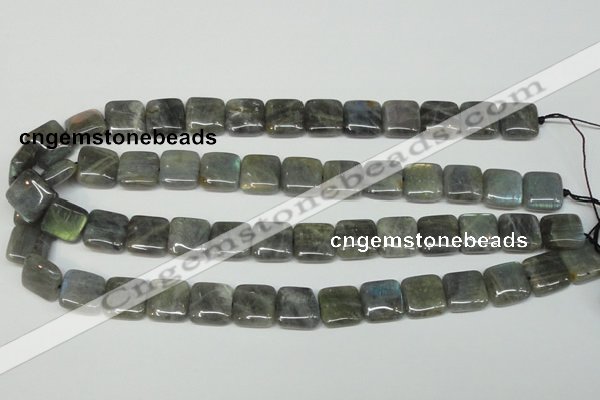 CLB164 15.5 inches 14*14mm square labradorite gemstone beads