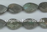 CLB185 15.5 inches 13*18mm faceted flat teardrop labradorite beads