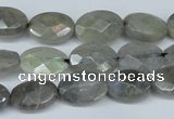 CLB187 15.5 inches 10*14mm faceted oval labradorite beads