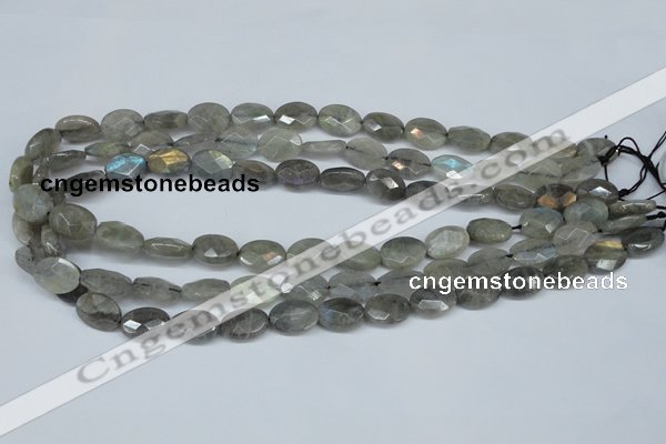 CLB187 15.5 inches 10*14mm faceted oval labradorite beads