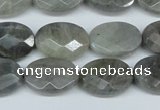 CLB188 15.5 inches 13*18mm faceted oval labradorite beads