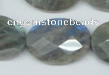 CLB189 15.5 inches 22*30mm faceted oval labradorite beads