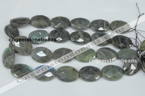 CLB189 15.5 inches 22*30mm faceted oval labradorite beads