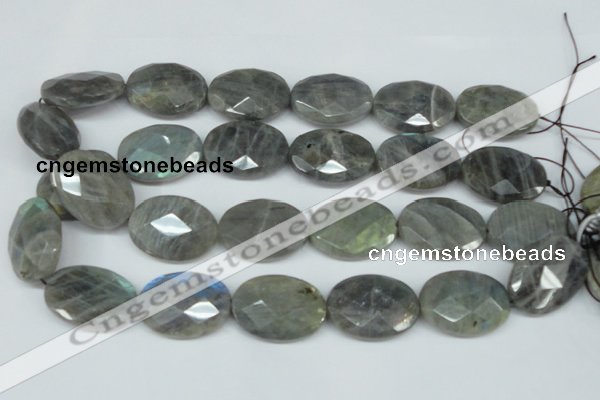 CLB189 15.5 inches 22*30mm faceted oval labradorite beads