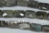 CLB195 15.5 inches 8*12mm faceted rectangle labradorite beads