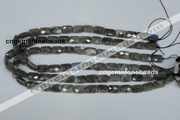 CLB196 15.5 inches 10*14mm faceted rectangle labradorite beads