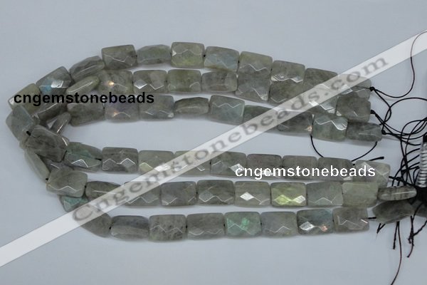 CLB197 15.5 inches 13*18mm faceted rectangle labradorite beads