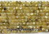 CLB2010 15 inches 6mm round yellow lepidolite gemstone beads
