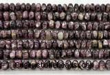CLB2031 15 inches 6*10mm rondelle natural lepidolite gemstone beads