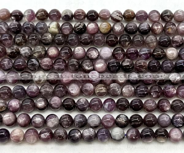 CLB2035 15 inches 7mm round natural lepidolite gemstone beads