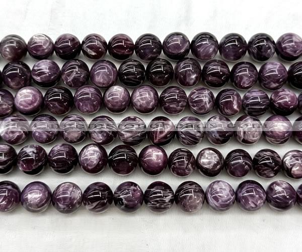 CLB2044 15 inches 12mm round natural lepidolite gemstone beads