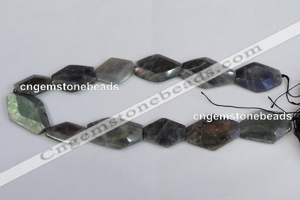 CLB220 15.5 inches 18*25mm - 25*35mm freeform labradorite beads