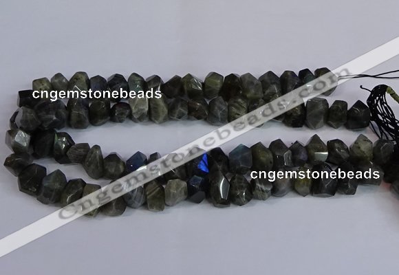 CLB232 15.5 inches 10*14mm - 13*18mm faceted nuggets labradorite beads